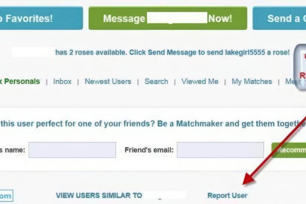 How to report user on POF?